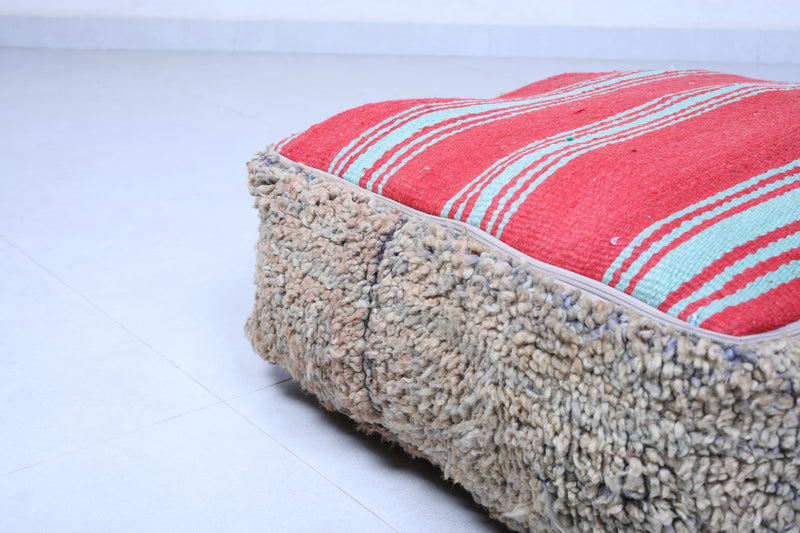 Two Moroccan handmade ottoman berber pouf