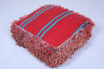 Moroccan berber ottoman old rug pouf