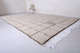 Authentic handmade Beniourain rug - Berber rug - Beige rug