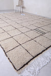 Authentic handmade Beniourain rug - Berber rug - Beige rug