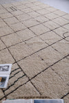 Authentic handmade Beniourain rug - Berber rug - Beige rug