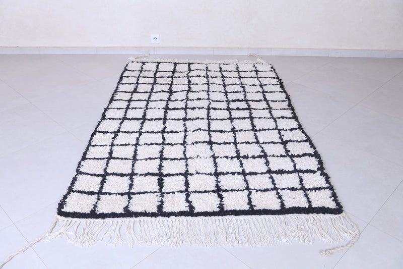 Moroccan beniourain rug 4.5 x 6.6 Feet