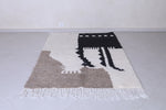 Handmade  beni ourain rug 5 x 6.4 Feet