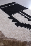 Handmade  beni ourain rug 4,8 x 6.4 Feet