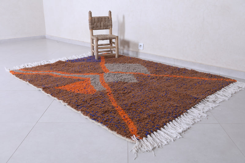 Handmade  beniourain rug 4.9 x 6.3 Feet