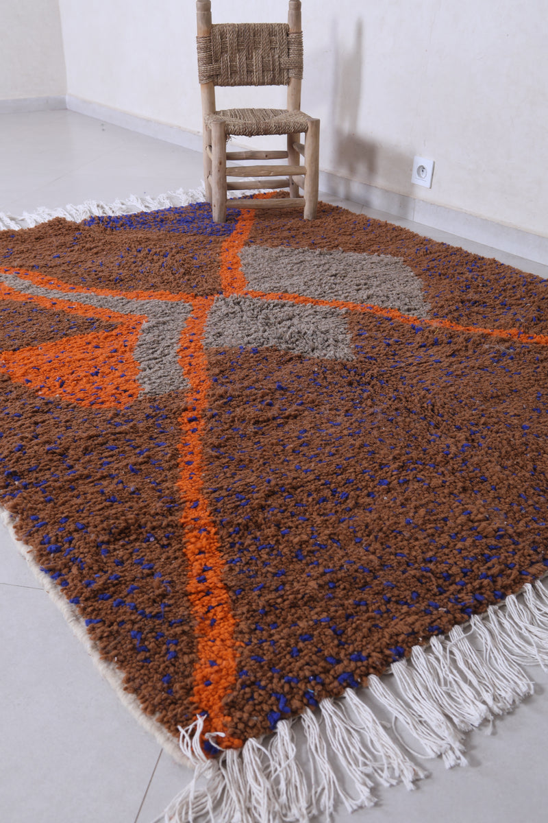 Handmade  beniourain rug 4.9 x 6.3 Feet