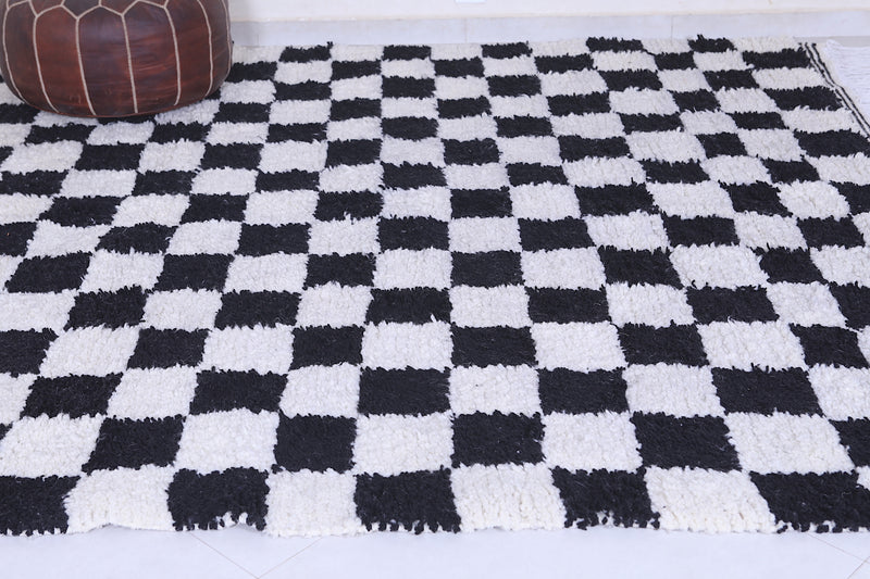 Handmade checkered rug 7.2 X 8 Feet