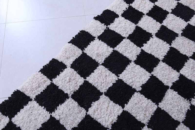 Handmade checkered rug 7.2 X 8 Feet