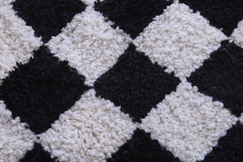 Handmade checkered rug 7.2 X 8 Feet