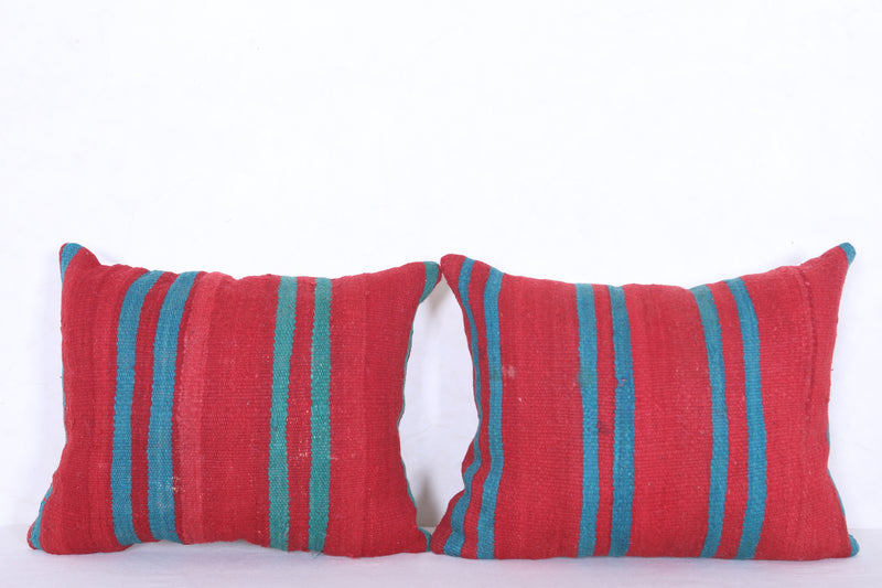 Vintage moroccan berber handwoven kilim pillows 17.7 INCHES X 21.2 INCHES - kilim pillow