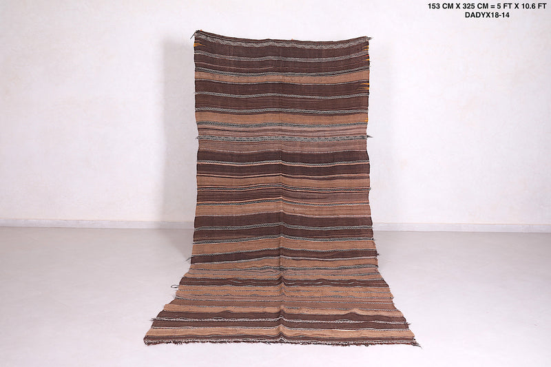 Handwoven Kilim 5 FT X 10.6 FT