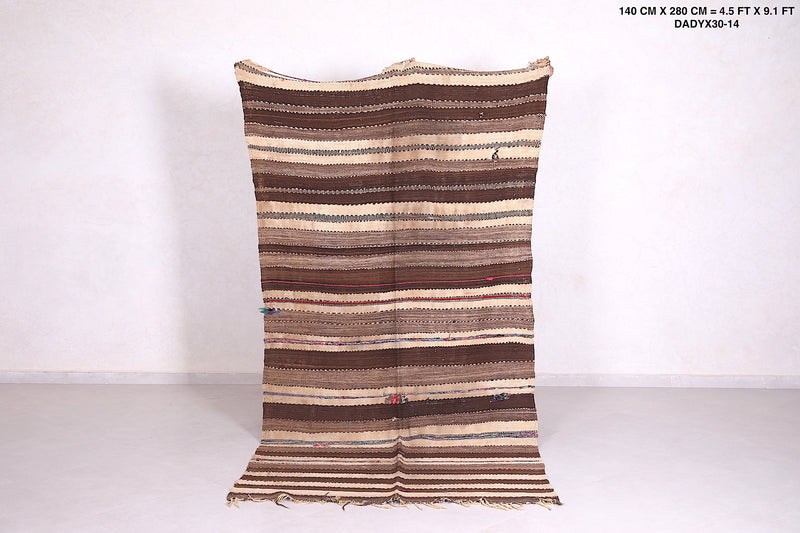 Handwoven Kilim 4.5 FT X 9.1 FT