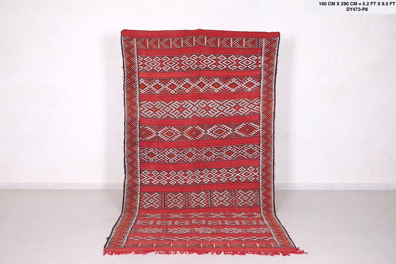 Berber kilim rug 5.2 FT X 9.5 FT