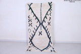 Vintage handmade moroccan berber runner rug  3.2 FT X 7.5 FT