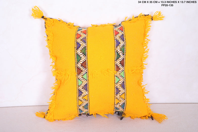 Moroccan handmade kilim pillow 13.3 INCHES X 13.7 INCHES