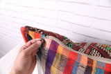 Long Moroccan pillow 14.1 inches X 30.7 inches