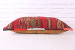 Vintage kilim Moroccan pillow 14.1 inches X 25.5 inches