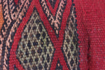 Vintage kilim Moroccan pillow 14.1 inches X 25.5 inches