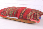 Vintage kilim Moroccan pillow 14.1 inches X 25.5 inches