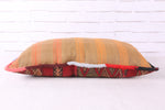 Vintage kilim Moroccan pillow 14.1 inches X 25.5 inches