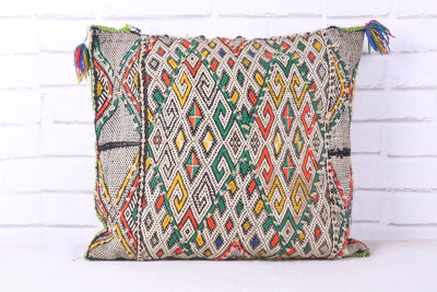 Old Moroccan style cushion 19.6 inches X 17.3 inches