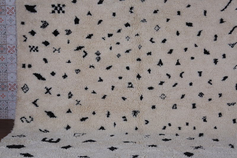 Moroccan Berber Rug - Black and White Beni Ourain - Custom Rug