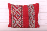 Moroccan red pillow 16.9 inches X 20 inches