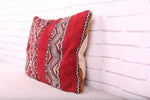 Moroccan red pillow 16.9 inches X 20 inches