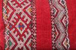 Moroccan red pillow 16.9 inches X 20 inches