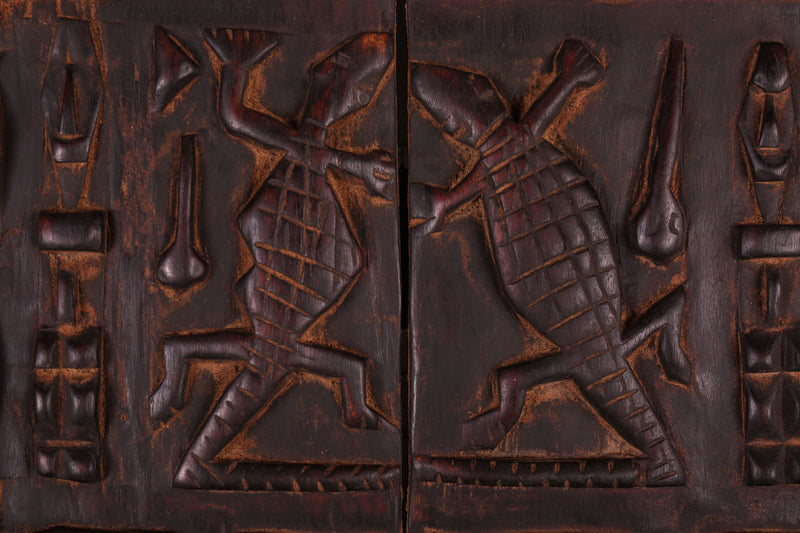 AFRICAN DOORS 1.3 FT X 2 FT - Dogon door