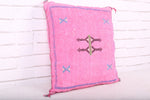 Rose Moroccan Kilim Cushion 16.9 inches X 18.5 inches