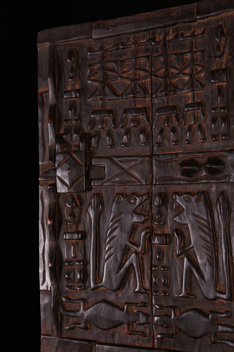 AFRICAN DOORS 1.3 FT X 2 FT - Dogon door