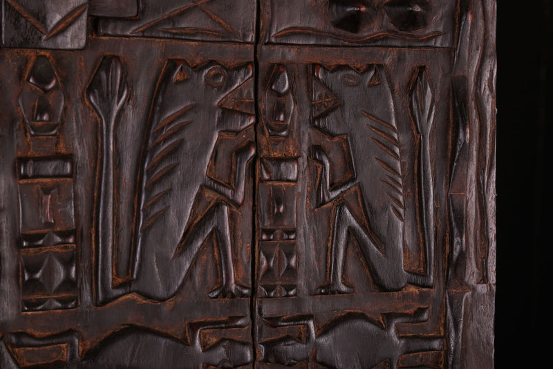 AFRICAN DOORS 1.3 FT X 2 FT - Dogon door