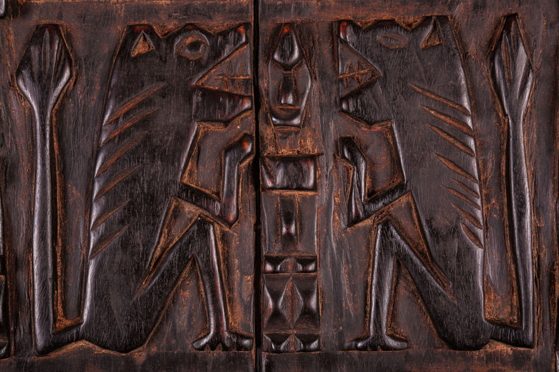 AFRICAN DOORS 1.3 FT X 2 FT - Dogon door