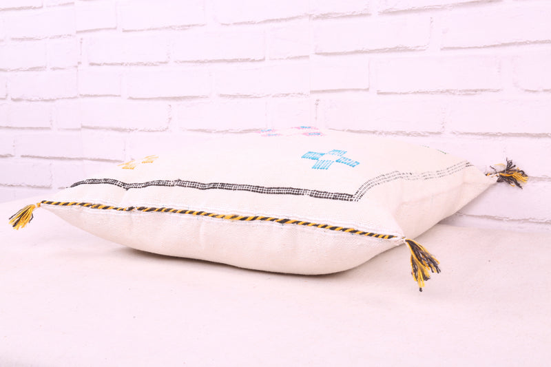 Beige Berber Kilim Cushion 18.8 inches X 18.8 inches