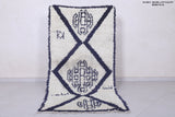 Moroccan berber rug 3 X 6.2 Feet - Boucherouite Rugs