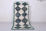 Moroccan berber rug 2.7 X 6.4 Feet - Boucherouite Rugs