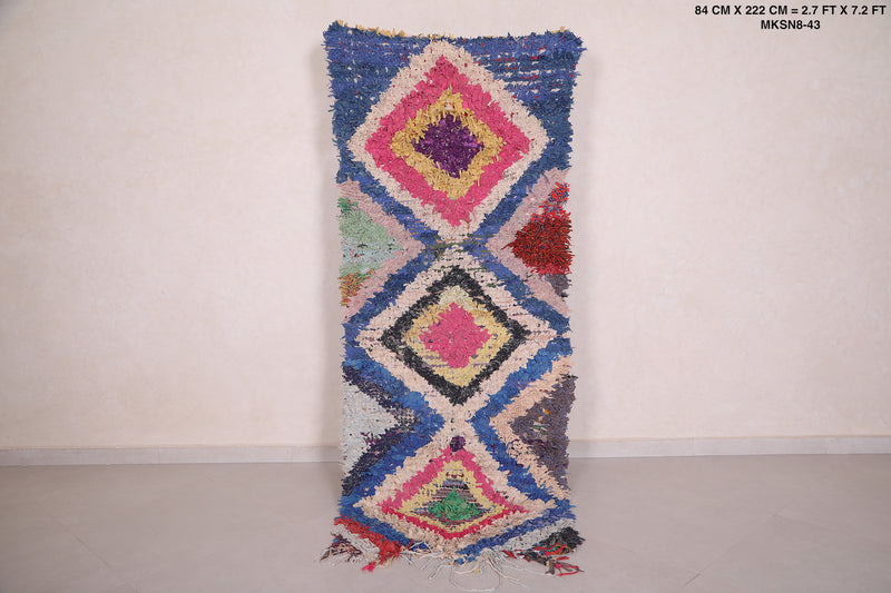 Moroccan Rug 2.7 X 7.2 Feet