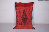 Red moroccan rug 4.3 X 8.3 Feet