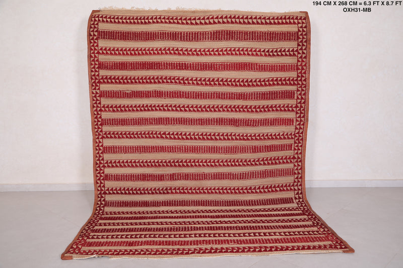 Moroccan rug 6.3 FT X 8.7 FT