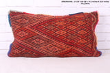 Vintage Moroccan pillow 14.5 inches X 25.9 inches