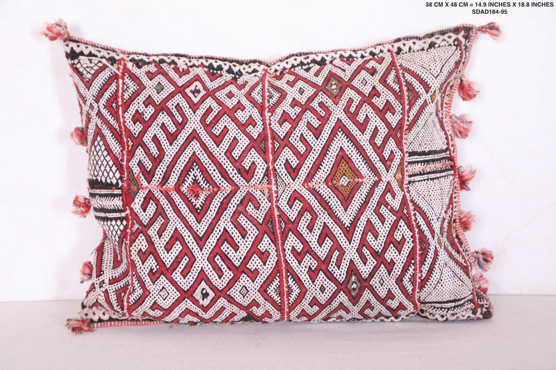 Handmade berber pillow 14.9 INCHES X 18.8 INCHES