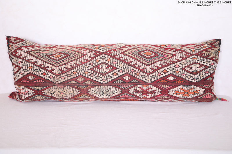 Long Moroccan pillow 13.3 INCHES X 36.6 INCHES