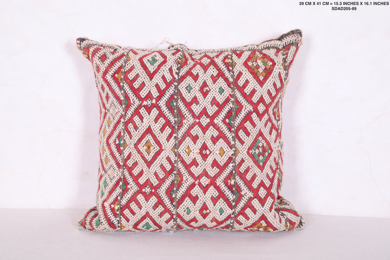 Moroccan kilim pillow 15.3 INCHES X 16.1 INCHES