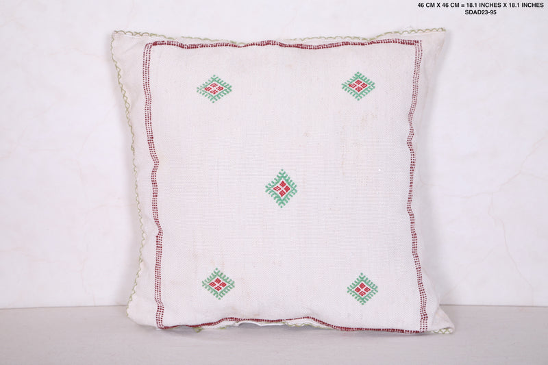 Moroccan pillow sqaure 18.1 INCHES X 18.1 INCHES