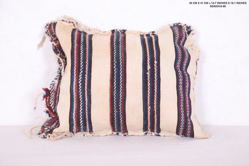 Moroccan striped pillow 13.7 INCHES X 16.1 INCHES