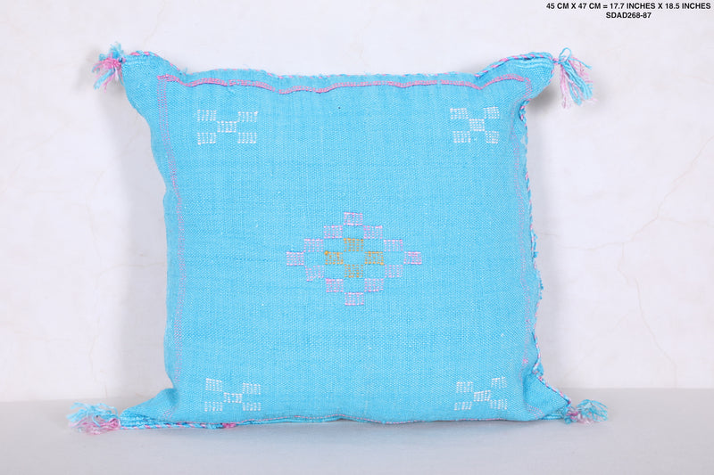 Sky blue Kilim Pillow 17.7 INCHES X 18.5 INCHES