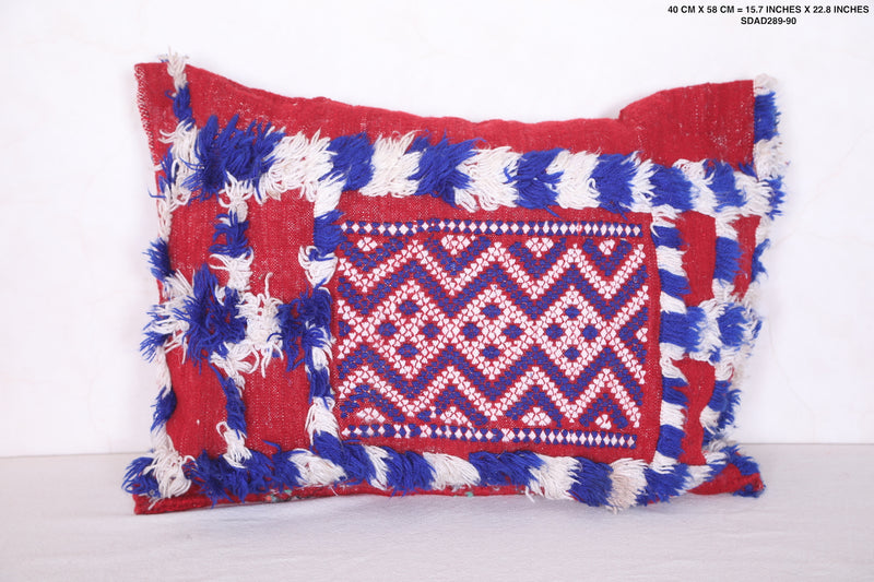 Wool Moroccan pillow 15.7 INCHES X 22.8 INCHES