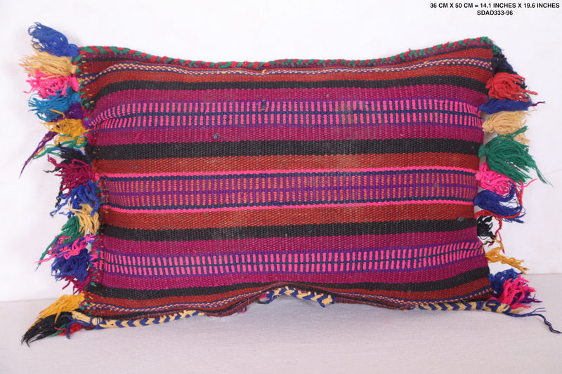 Purple Kilim Pillow 14.1 INCHES X 19.6 INCHES