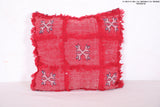 Moroccan Pillow Red 16.1 INCHES X 16.1 INCHES